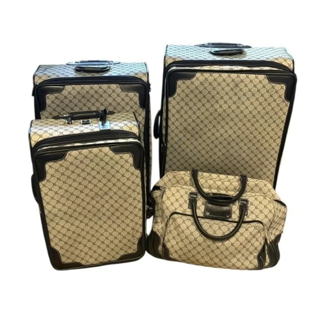 Ralph Lauren Monogram Luggage Logo Travel Bags Carry On Set